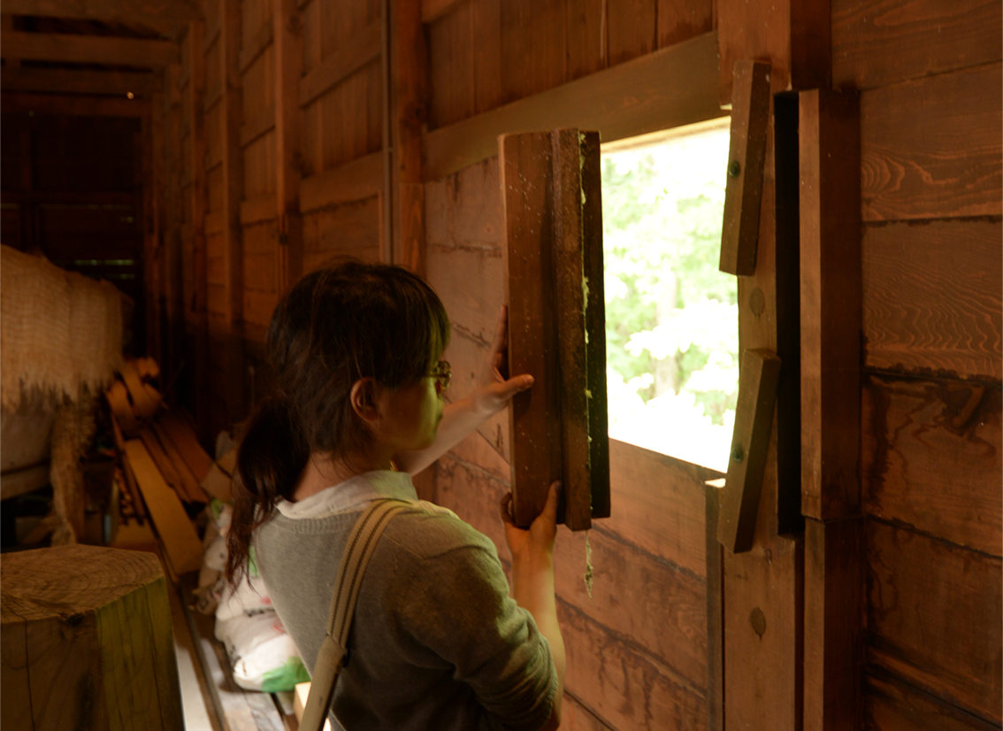 The Storage Shed/Window of the Traditional Herring Fishing in Hokkaido, Series